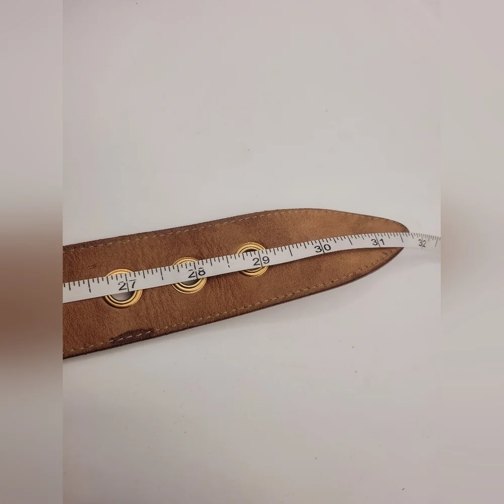 Dolce & Gabbana White Leather Belt with Gold Accents